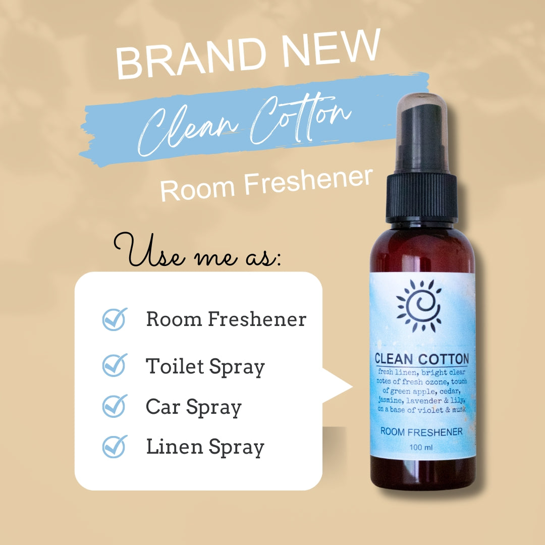Clean Cotton - Room Freshener 100ml-Room Freshener-Elena Bath and Body-best-luxury