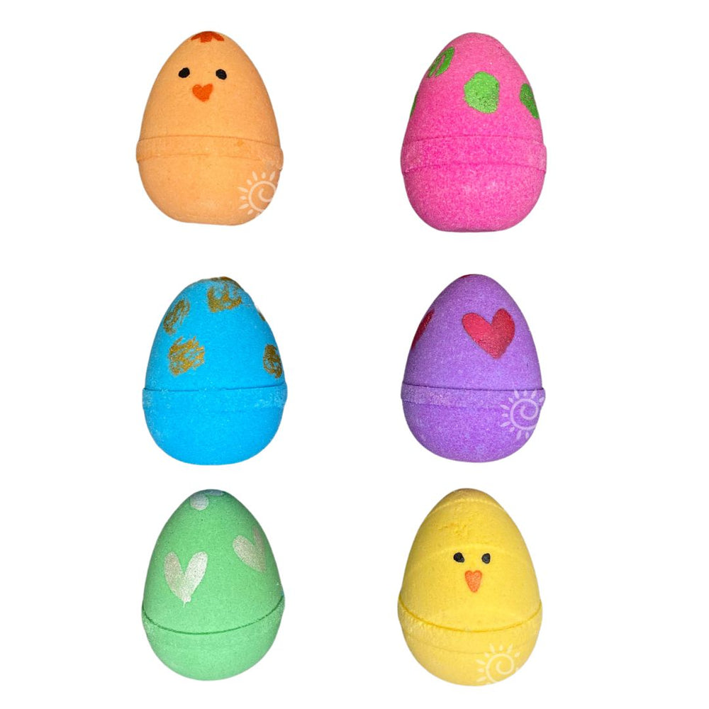 Easter Egg Carton Bath Bombs - Pink-Luxury Bath Bomb-Elena Bath and Body-natural-chemical-free-bath-bombs-for-kids-made-in-australia