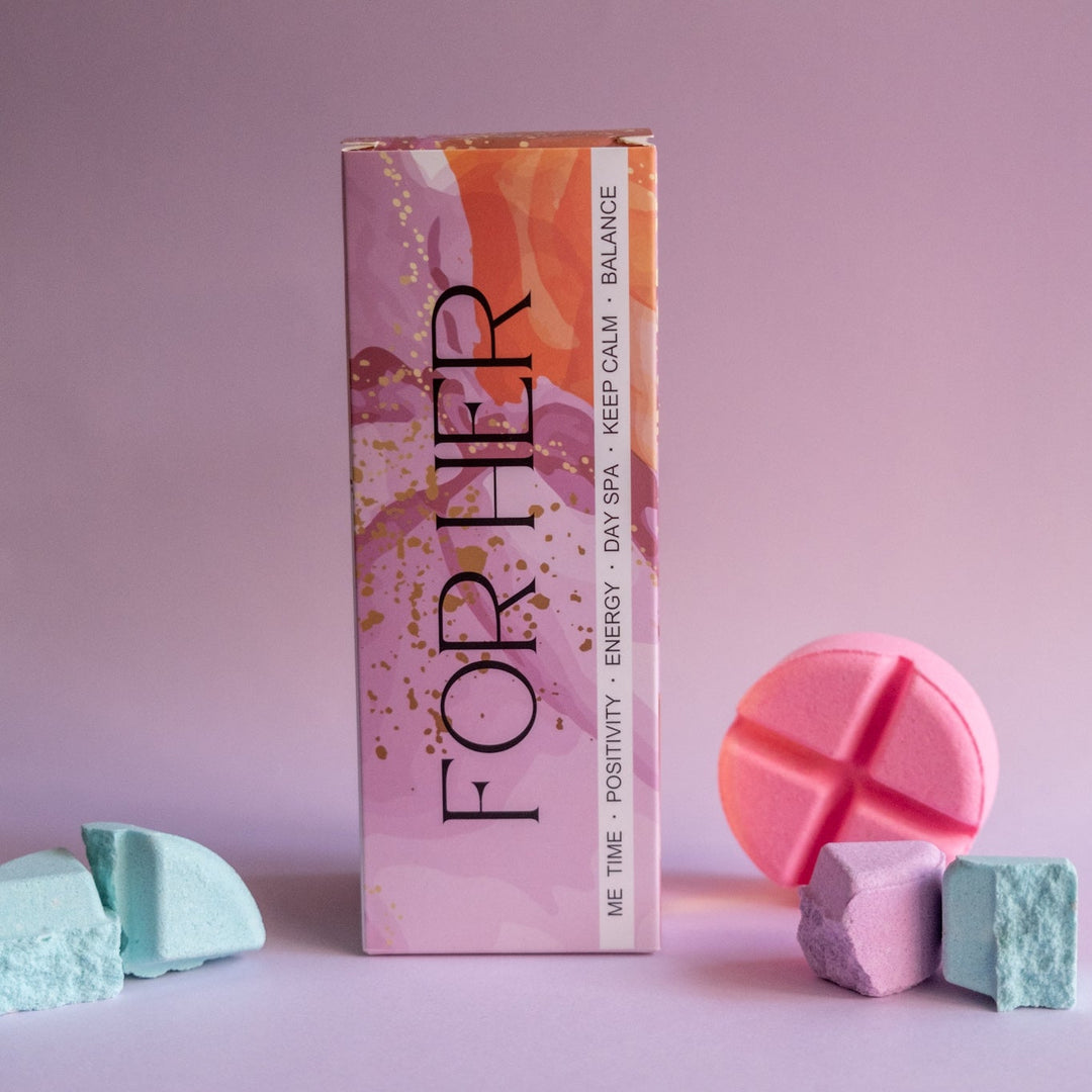 For Her Aromatherapy Shower Steamers-Aromatherapy Shower Steamers-Elena Bath and Body-aromatherapy-essential-oils-australia-menthol-sinus-relax-sleep-tablet-disc-strong-Shower-steamers-shower-bombs-shower-melts-aromatherapy-shower-tablets-shower-fizzies-shower-pods-shower-soothers-shower-discs-steam-therapy-tablets-spa-steamers-shower-aromatherapy-bombs-effervescent-shower-tablets-steam-melts-sinus-relief-tablets-decongestant-melts-energy-boost-discs-relaxation-tablets-sleep-steamers-wellness-pods-aromather