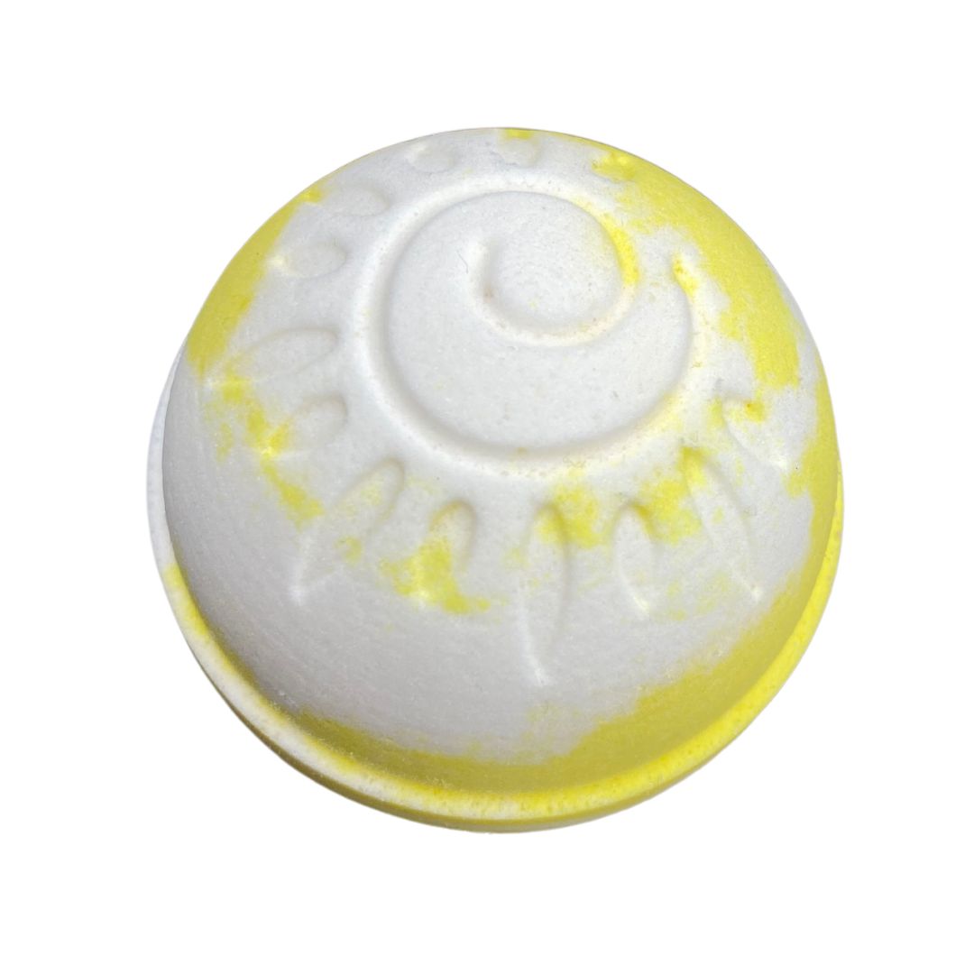Pineapple & Frangipani Bomb-Luxury Bath Bomb-Elena Bath and Body-natural-chemical-free-bath-bombs-for-kids-made-in-australia