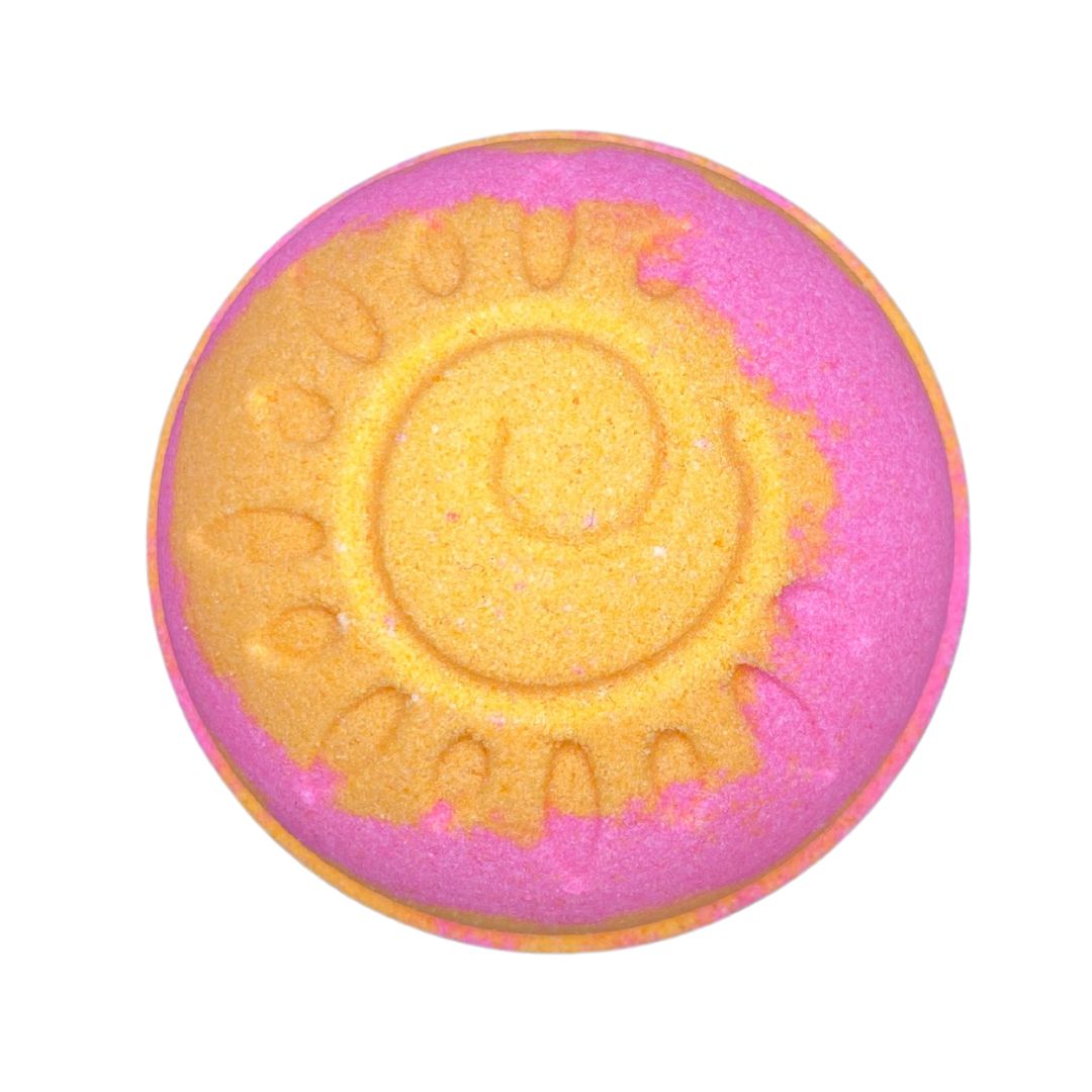 Tropical Tangerine Bomb-Luxury Bath Bomb-Elena Bath and Body-natural-chemical-free-bath-bombs-for-kids-made-in-australia