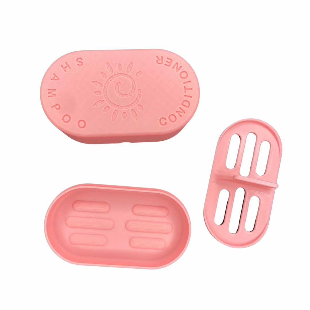 Shampoo & Conditioner Bar Travel Case