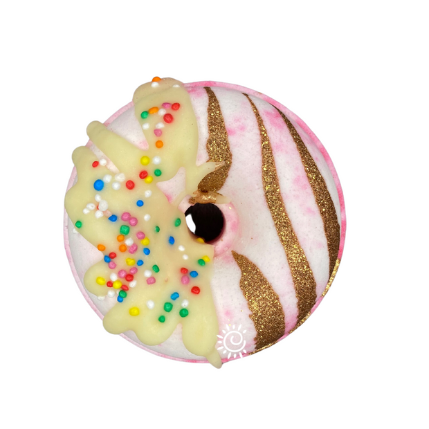 Pink Snow Donut Bath Bomb