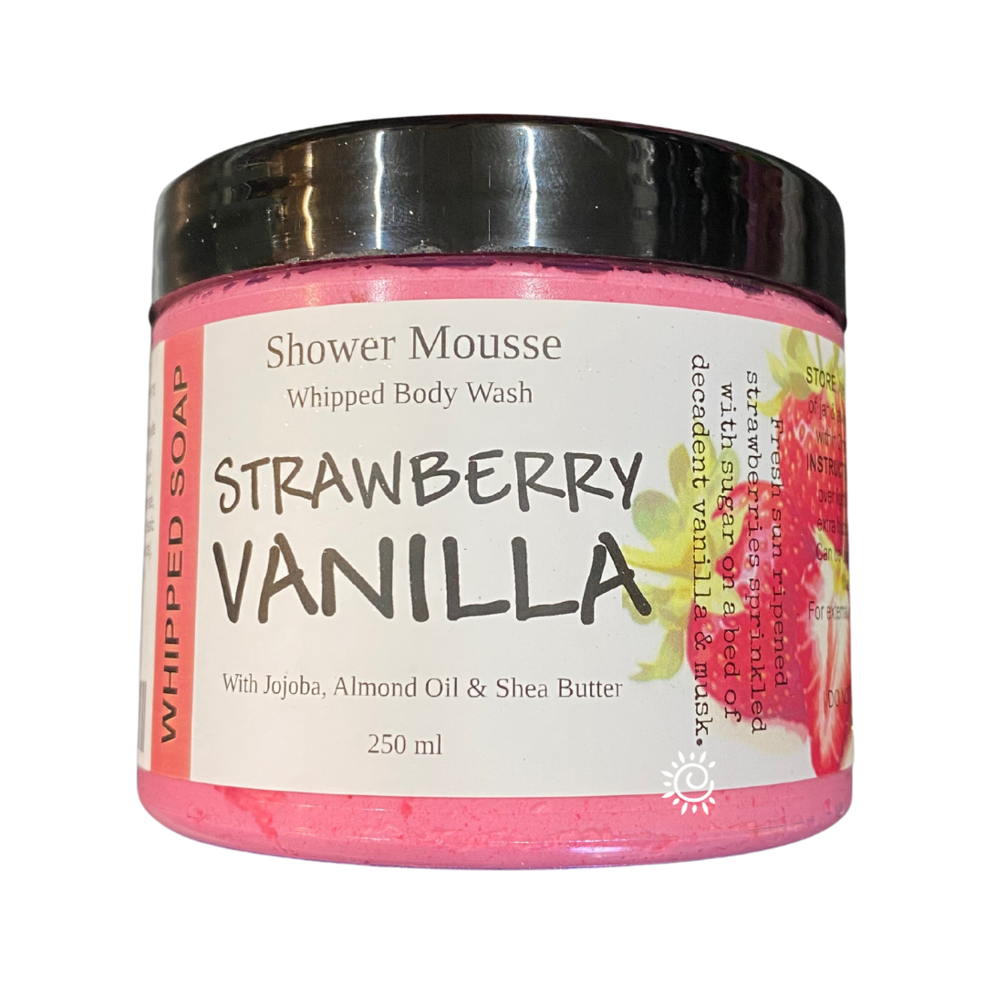 Strawberry & Vanilla Shower Mousse