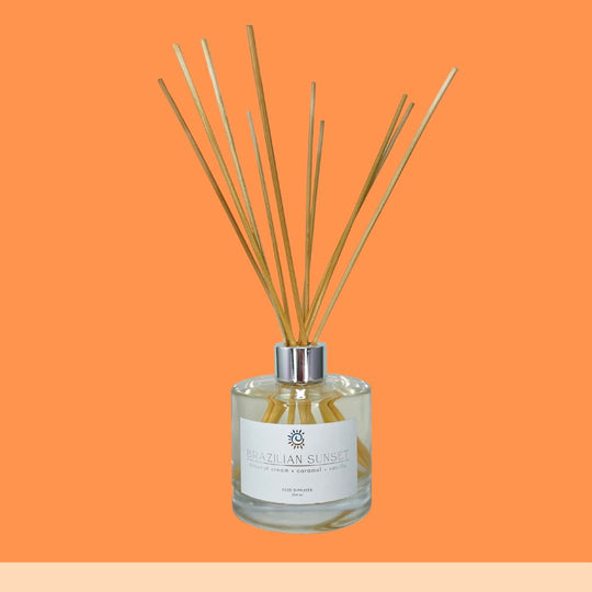 Sunset Diffuser Brazilian Sunset - Reed Diffuser 200 ml | Long Lasting Home Fragrance ...