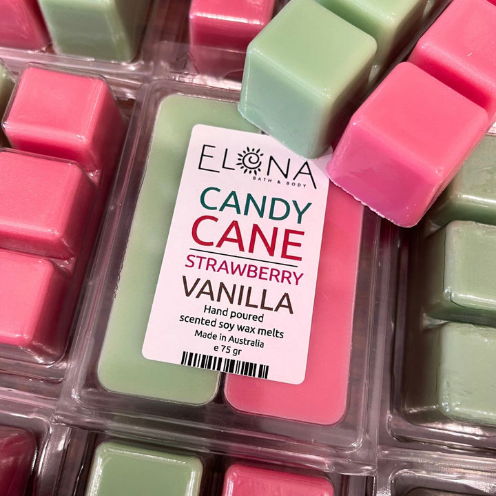 Limited Edition Duo Melt - Candy Cane & Strawberry & Vanilla