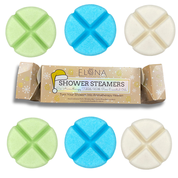Festive Aromatherapy Shower Steamers - Christmas Cracker 6 Pack