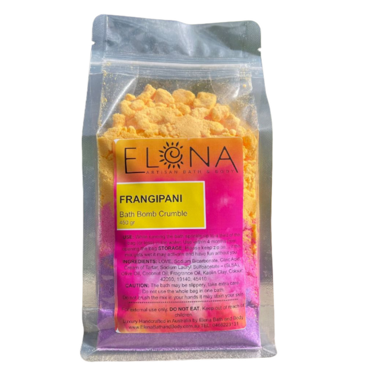 Frangipani 450gr Bath Bomb Crumble
