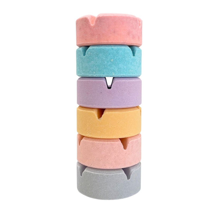Rise & Shine aromatherapy shower steamers, pack of six with citrus, peppermint and spearmint essential oil blends, handmade in Perth WA