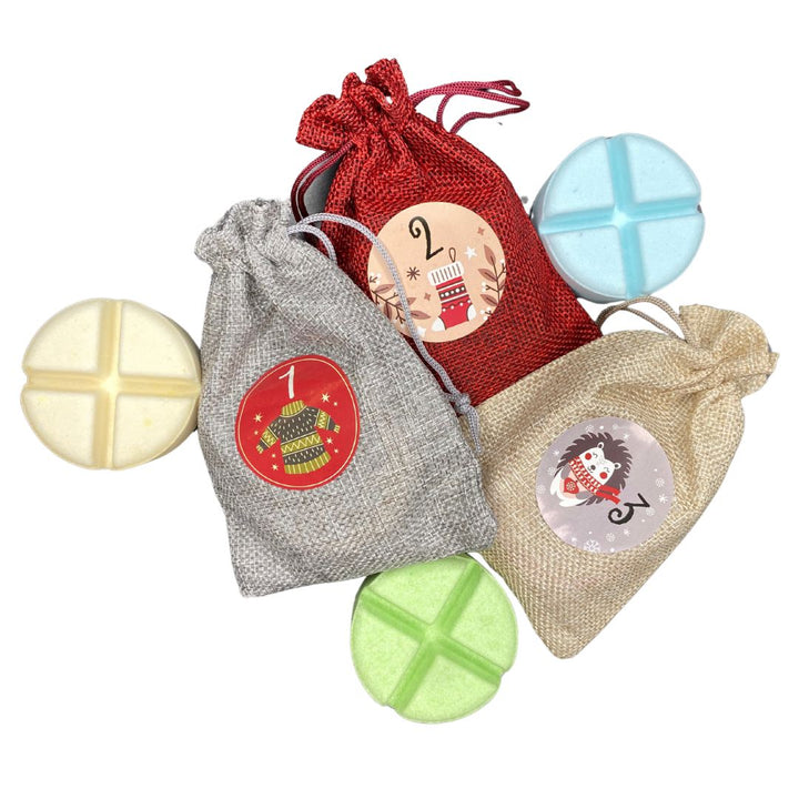 Aromatherapy Shower Steamer 24 day Advent Calendar-Aromatherapy Shower Steamers-Elena Bath and Body-aromatherapy-essential-oils-australia-menthol-sinus-relax-sleep-tablet-disc-strong-Shower-steamers-shower-bombs-shower-melts-aromatherapy-shower-tablets-shower-fizzies-shower-pods-shower-soothers-shower-discs-steam-therapy-tablets-spa-steamers-shower-aromatherapy-bombs-effervescent-shower-tablets-steam-melts-sinus-relief-tablets-decongestant-melts-energy-boost-discs-relaxation-tablets-sleep-steamers-wellness-