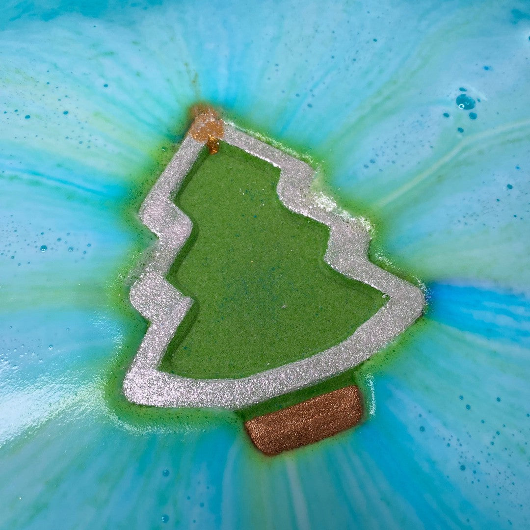 Christmas Tree-Luxury Bath Bomb-Elena Bath and Body-natural-chemical-free-bath-bombs-for-kids-made-in-australia