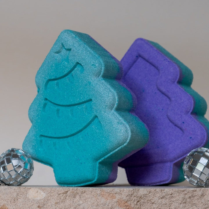 Christmas Tree with Lights Bath Bomb-Luxury Bath Bomb-Elena Bath and Body-natural-chemical-free-bath-bombs-for-kids-made-in-australia