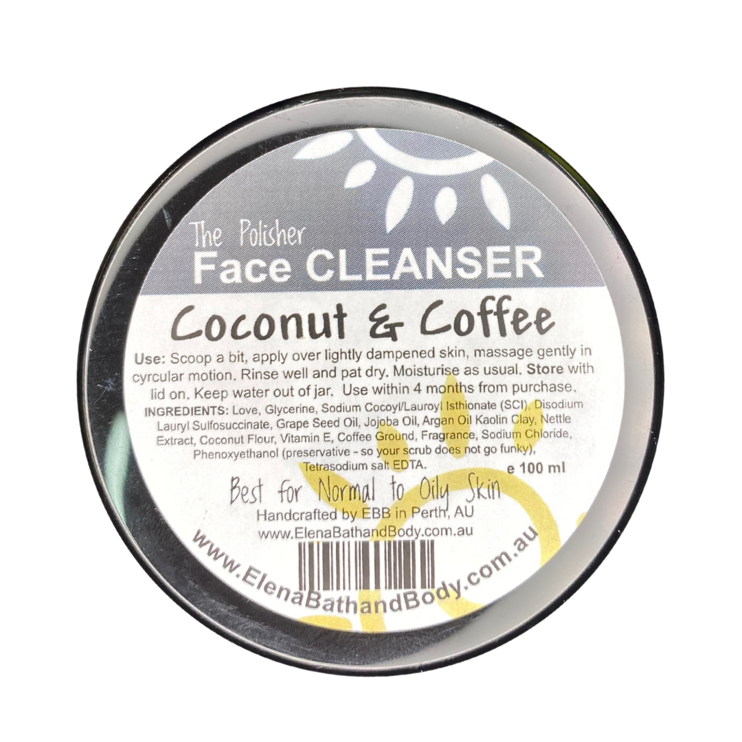 Face Cleanser - Coconut & Coffee. For Normal to Oily Skin