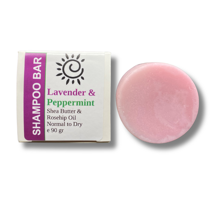 Lavender & Peppermint - Shampoo Bar for Itchy Scalp [Normal to Dry Hair Types]