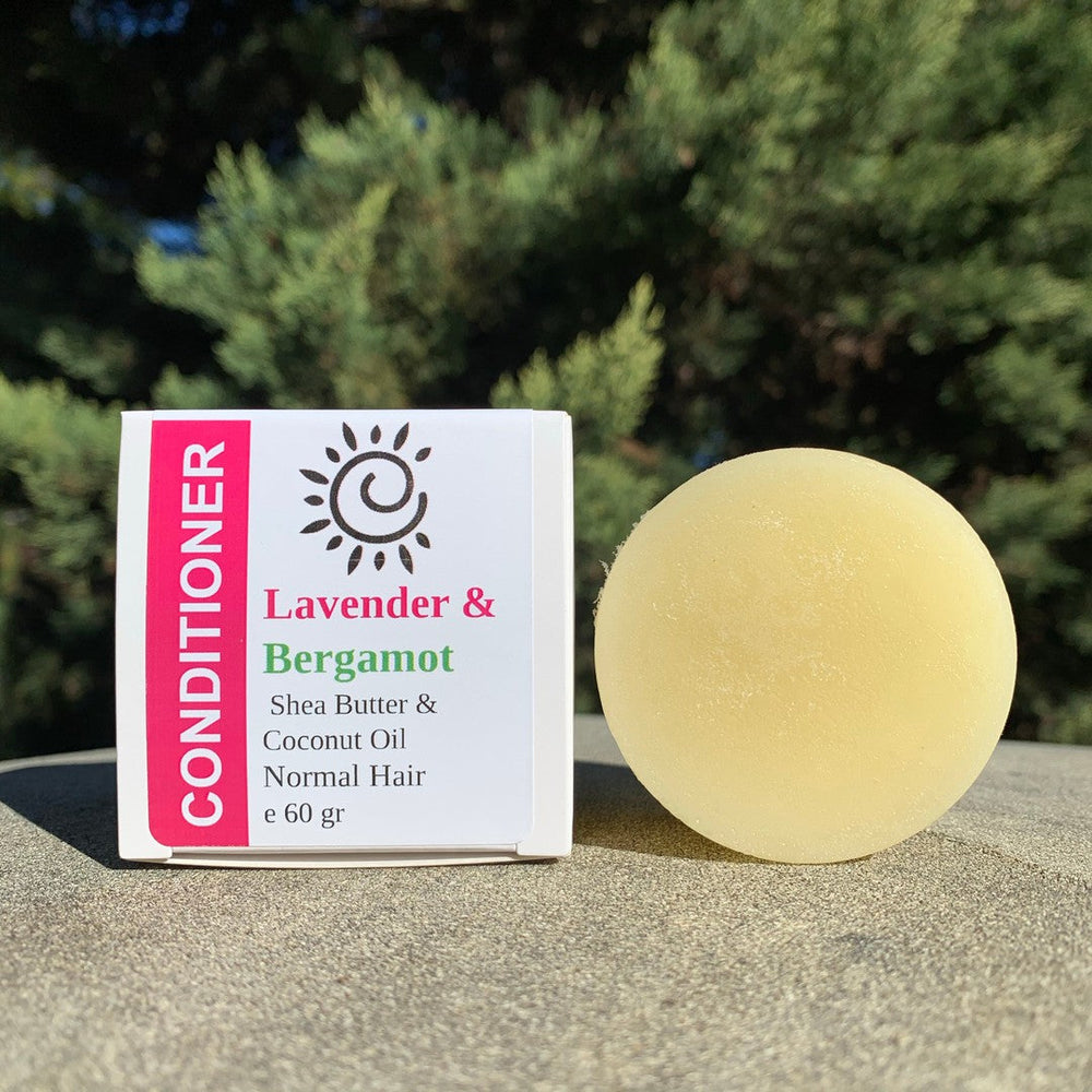 Lavender & Bergamot - Conditioner Bar [Normal to Dry Hair Types] [Not Restocking Once Sold Out]-Solid Shampoo Conditioner Bar-Elena Bath and Body-natural-solid-shampoo-conditioner-curly-hair-ph-balanced-made-in-australia