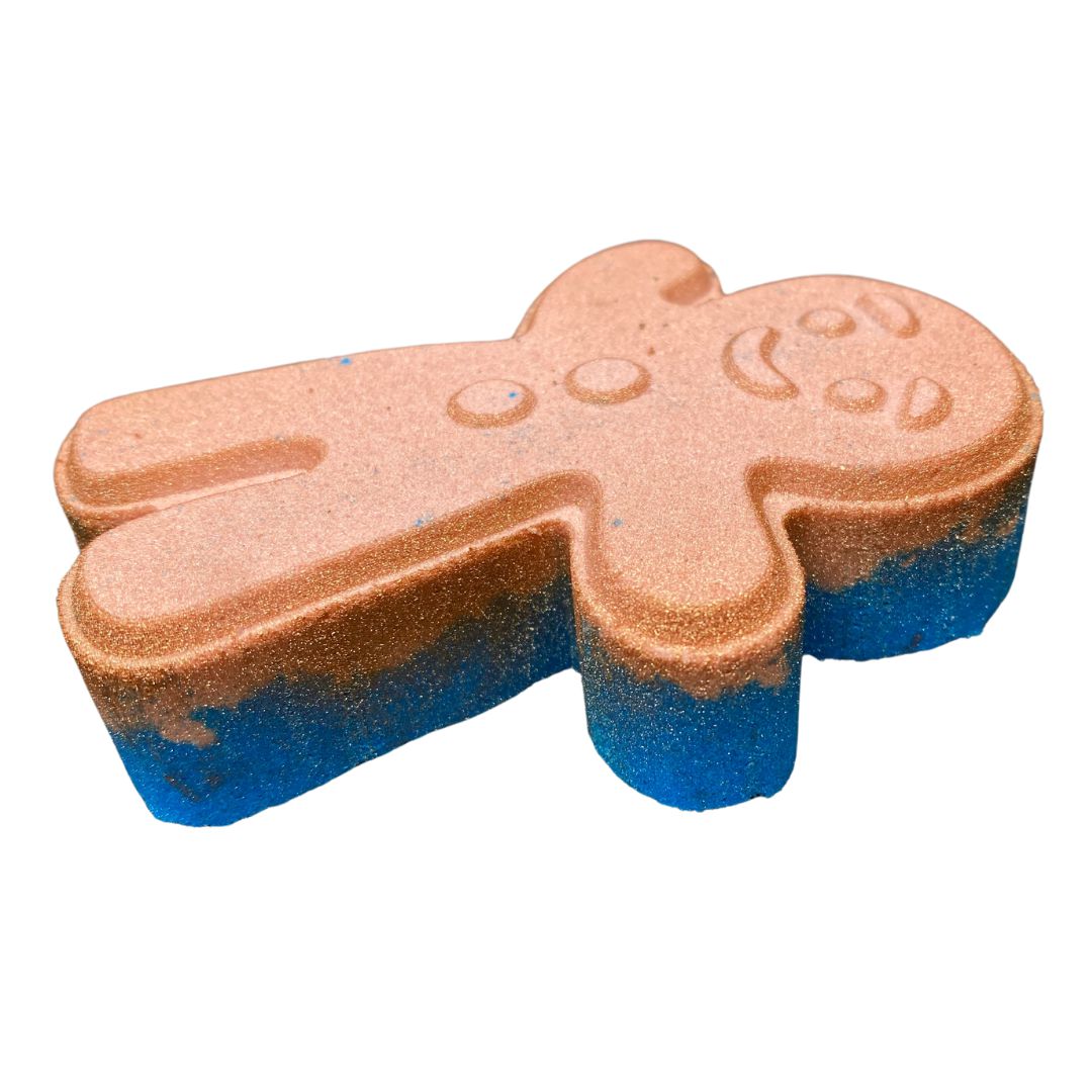 Mr. Gingie Bread Man-Luxury Bath Bomb-Elena Bath and Body-natural-chemical-free-bath-bombs-for-kids-made-in-australia