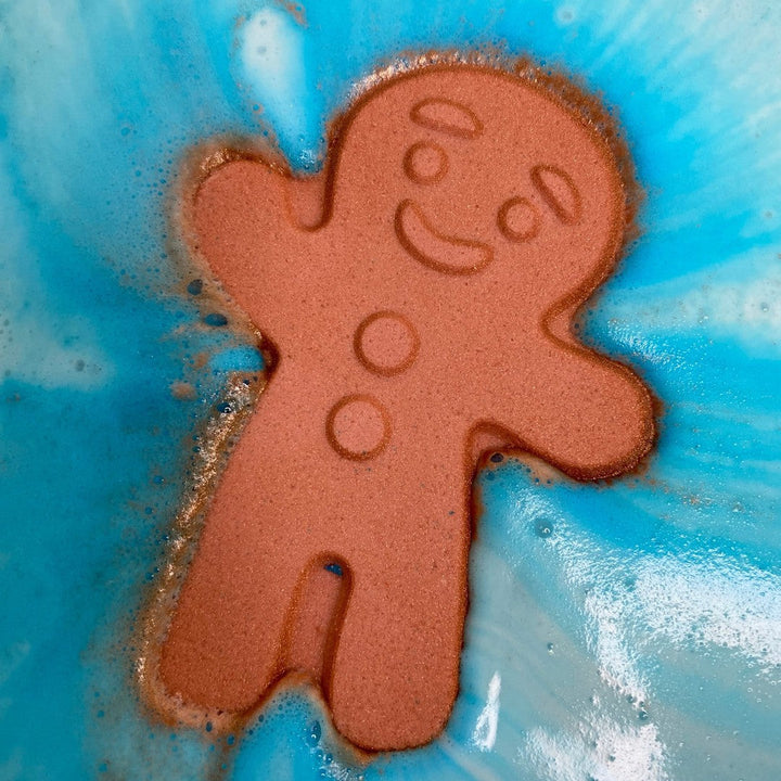 Mr. Gingie Bread Man-Luxury Bath Bomb-Elena Bath and Body-natural-chemical-free-bath-bombs-for-kids-made-in-australia