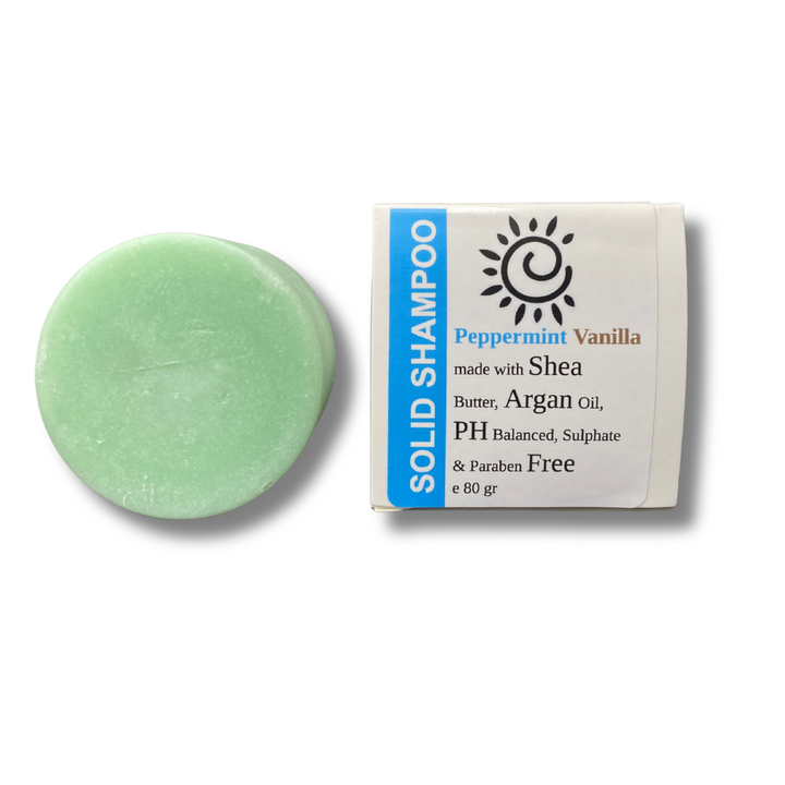 Peppermint Vanilla - 2 in 1 Shampoo & Conditioner Bar [All Hair Types]