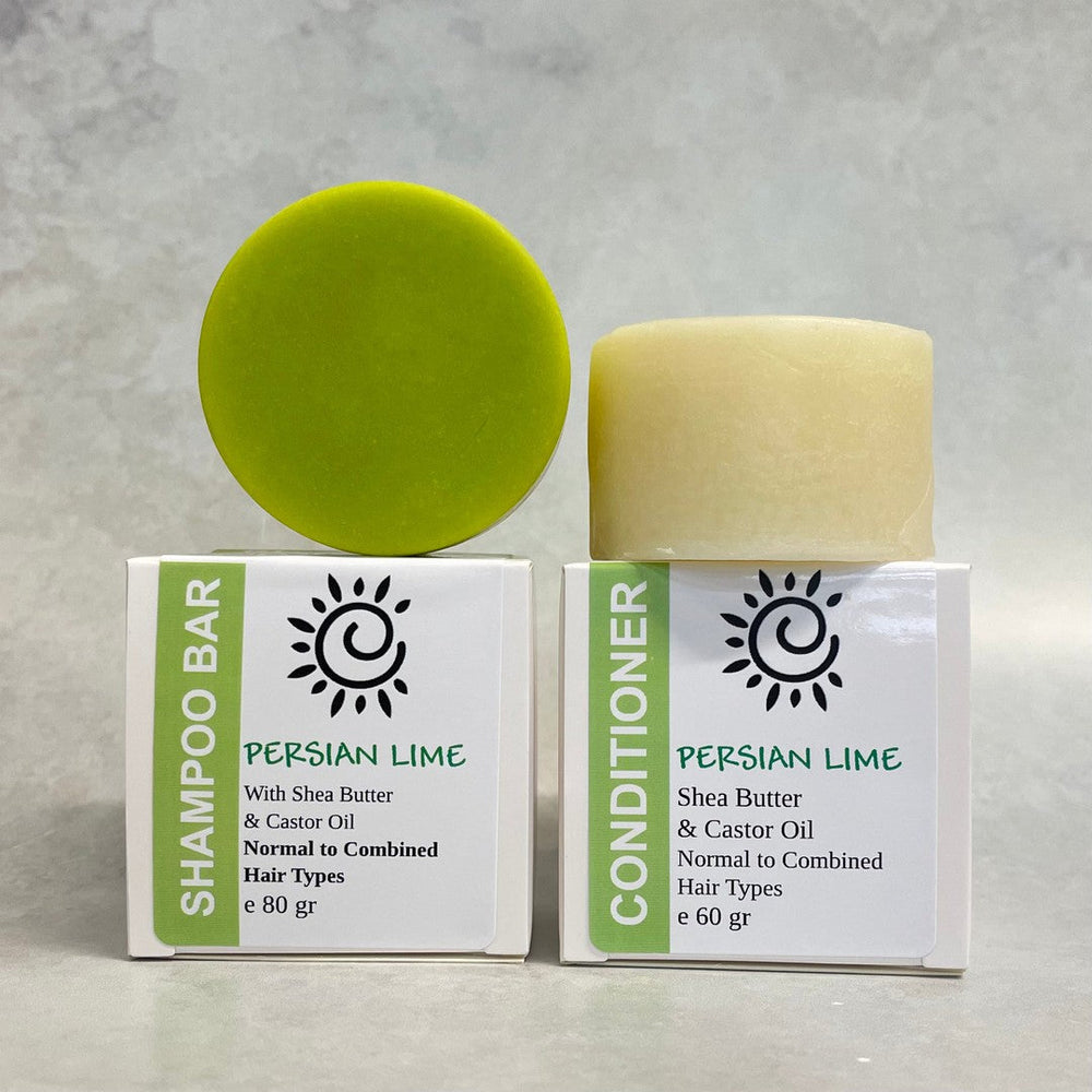 Persian Lime - Shampoo & Conditioner Combo [Normal to Combined Hair Types]-Solid Shampoo Conditioner Bar-Elena Bath and Body-natural-solid-shampoo-conditioner-curly-hair-ph-balanced-made-in-australia