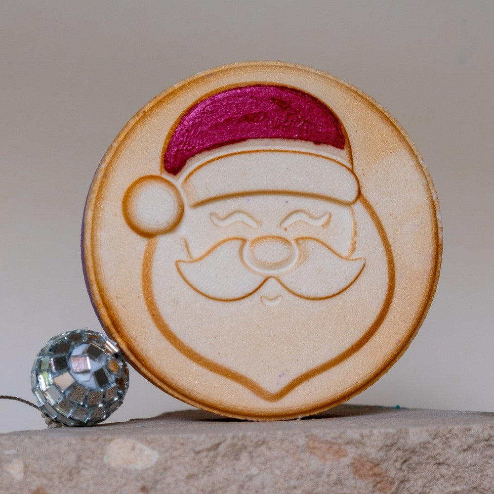 Santa Snow Globe Bath Bomb-Luxury Bath Bomb-Elena Bath and Body-natural-chemical-free-bath-bombs-for-kids-made-in-australia