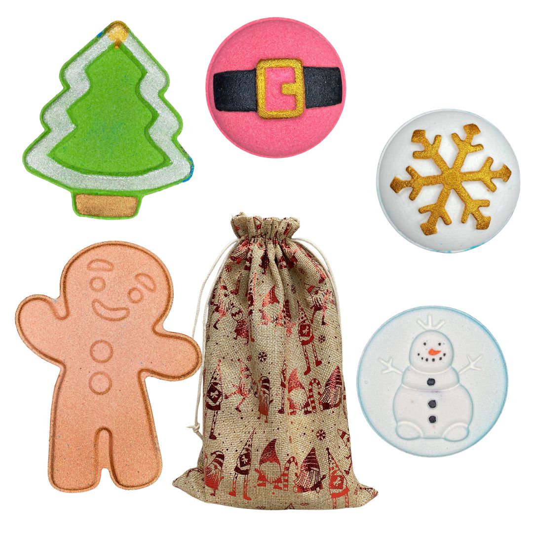 Santa's Favourites Christmas Bath Bomb Gift Bag-Gift Pack-Elena Bath and Body-best-luxury