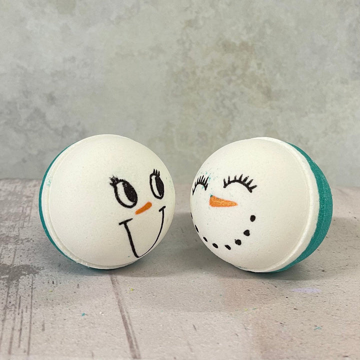 Snowman - Bath Bomb-Luxury Bath Bomb-Elena Bath and Body-natural-chemical-free-bath-bombs-for-kids-made-in-australia