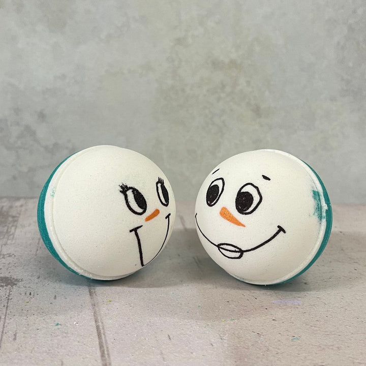 Snowman - Bath Bomb-Luxury Bath Bomb-Elena Bath and Body-natural-chemical-free-bath-bombs-for-kids-made-in-australia