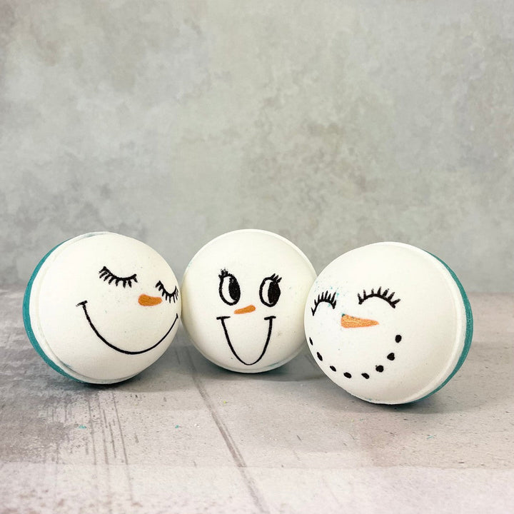 Snowman - Bath Bomb-Luxury Bath Bomb-Elena Bath and Body-natural-chemical-free-bath-bombs-for-kids-made-in-australia