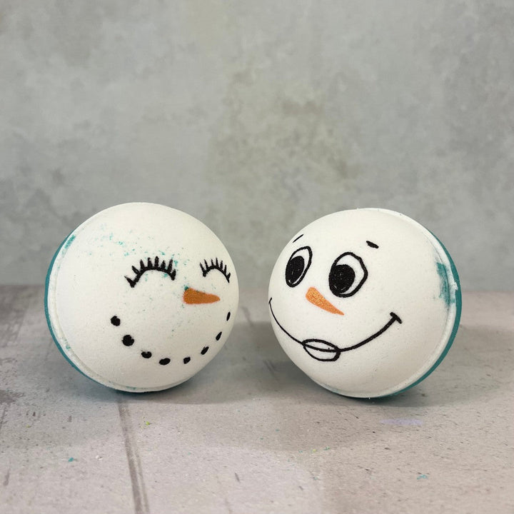 Snowman - Bath Bomb-Luxury Bath Bomb-Elena Bath and Body-natural-chemical-free-bath-bombs-for-kids-made-in-australia