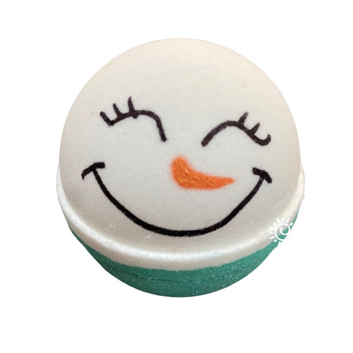 Snowman - Bath Bomb-Luxury Bath Bomb-Elena Bath and Body-natural-chemical-free-bath-bombs-for-kids-made-in-australia
