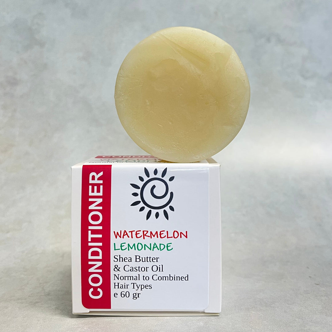 Watermelon Lemonade - Conditioner Bar [Normal to Combined Hair Types]-Solid Shampoo Conditioner Bar-Elena Bath and Body-natural-solid-shampoo-conditioner-curly-hair-ph-balanced-made-in-australia