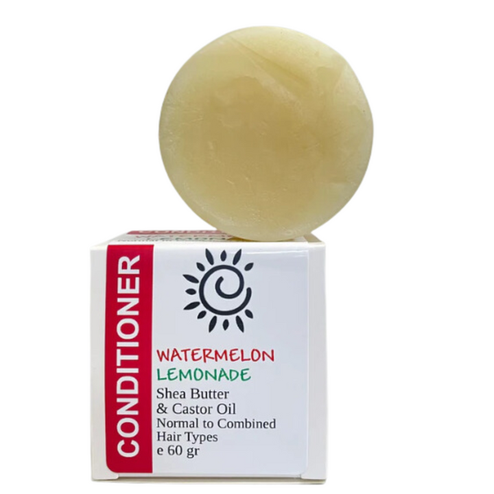 Watermelon Lemonade - Conditioner Bar [Normal to Combined Hair Types]-Solid Shampoo Conditioner Bar-Elena Bath and Body-natural-solid-shampoo-conditioner-curly-hair-ph-balanced-made-in-australia