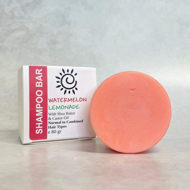 Watermelon Lemonade - Shampoo Bar for Sensitive Scalp [Normal to Combined Hair Types]-Solid Shampoo Conditioner Bar-Elena Bath and Body-natural-solid-shampoo-conditioner-curly-hair-ph-balanced-made-in-australia