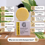 Banana Split - Shampoo Bar [Normal to Combined Hair Types]